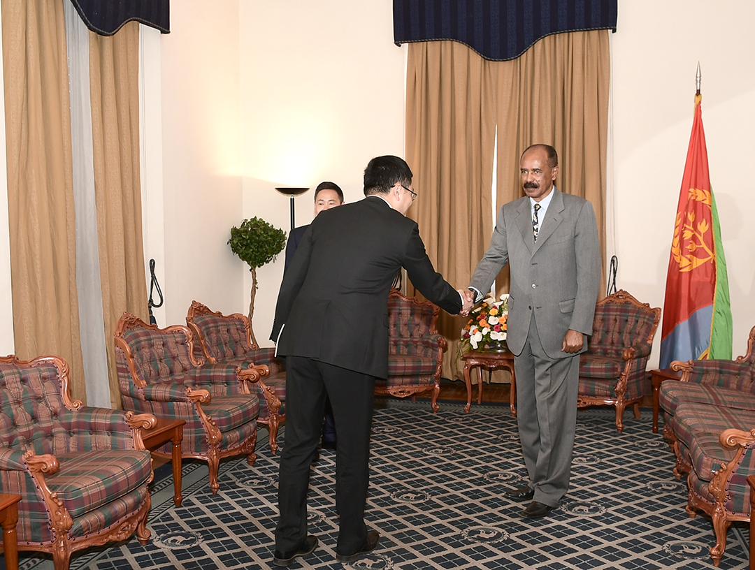 Ambassador Xue Bing, for his part, expressed China's full appreciation for Eritrea's independent, principled & non-aligned foreign policy as well as the importance it attaches to Eritrea's vital role in the promotion of peace & stability; especially in the Horn of Africa region