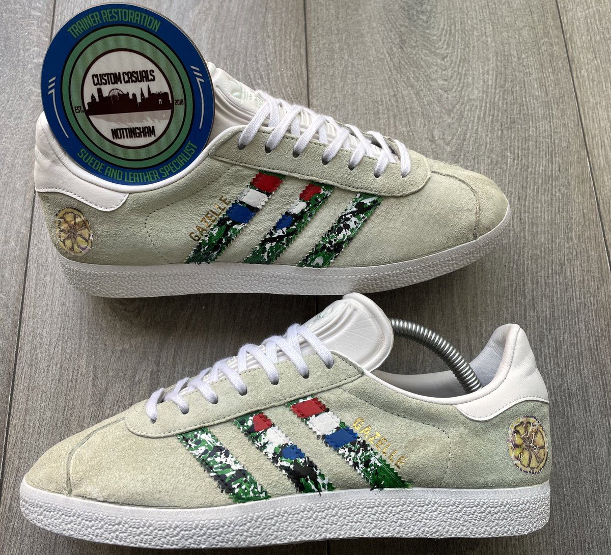Top clean up job and sole repaint by <a href="/custom_casuals/">Custom Casuals</a> ... would thoroughly recommend 👌. Although I wore them out yesterday and could probably do with another go!