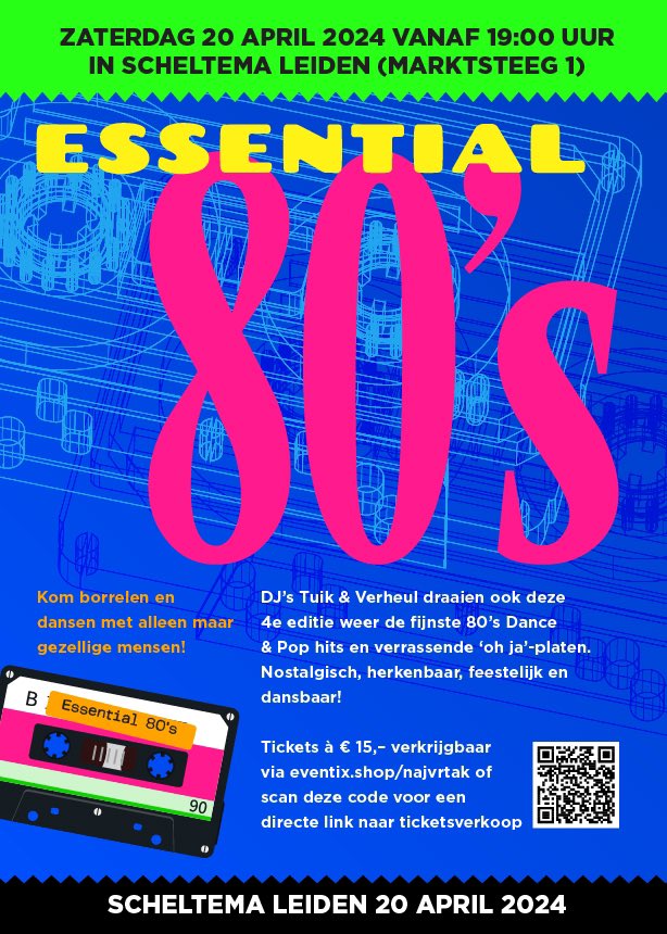 MelleTuik's tweet photo. We gaan richting het bezoekersrecord van vorig jaar, maar door een andere zaalopstelling hebben we wat meer ruimte. Dus heb je nog geen tickets? Het kan nog! #Essential80s 20 april in Scheltema Leiden. https://t.co/aWp2EblzlK https://t.co/rpR3om1sx9