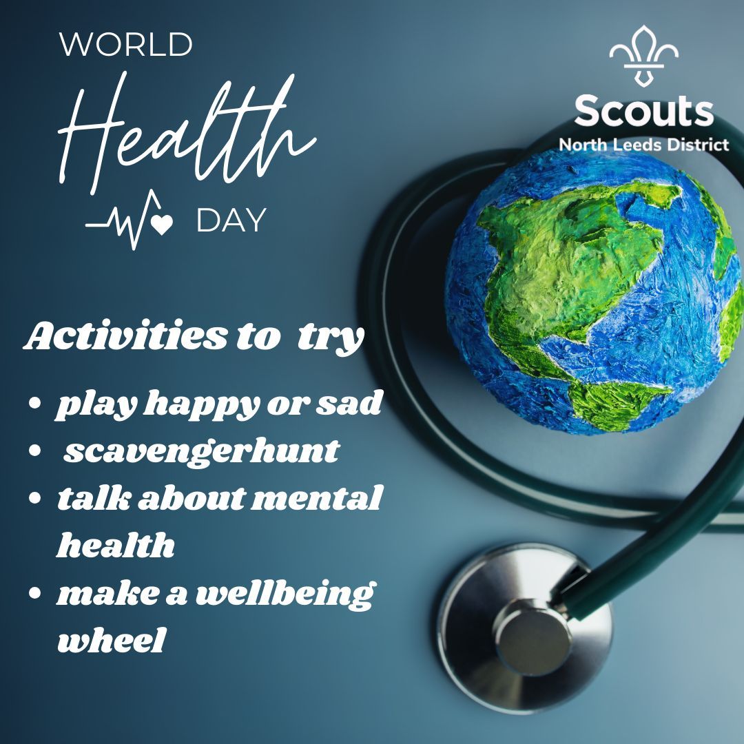 on World Health Day, we underscore our commitment to health, partnering with communities for wellness and a better world. Let's champion health, support one another and take steps that benefit all. Here's to creating healthier communities! #WorldHealthDay #Community #Scouting