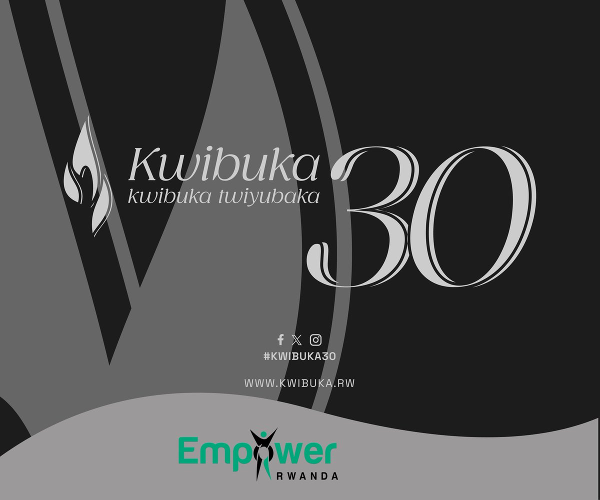 Today marks 30 years since the tragic events of the 1994 Genocide against the Tutsi. We solemnly pay tribute to the lives lost, holding them in our hearts and reaffirm our unwavering dedication to always remember! We remember #Women who were brutally raped during this time!