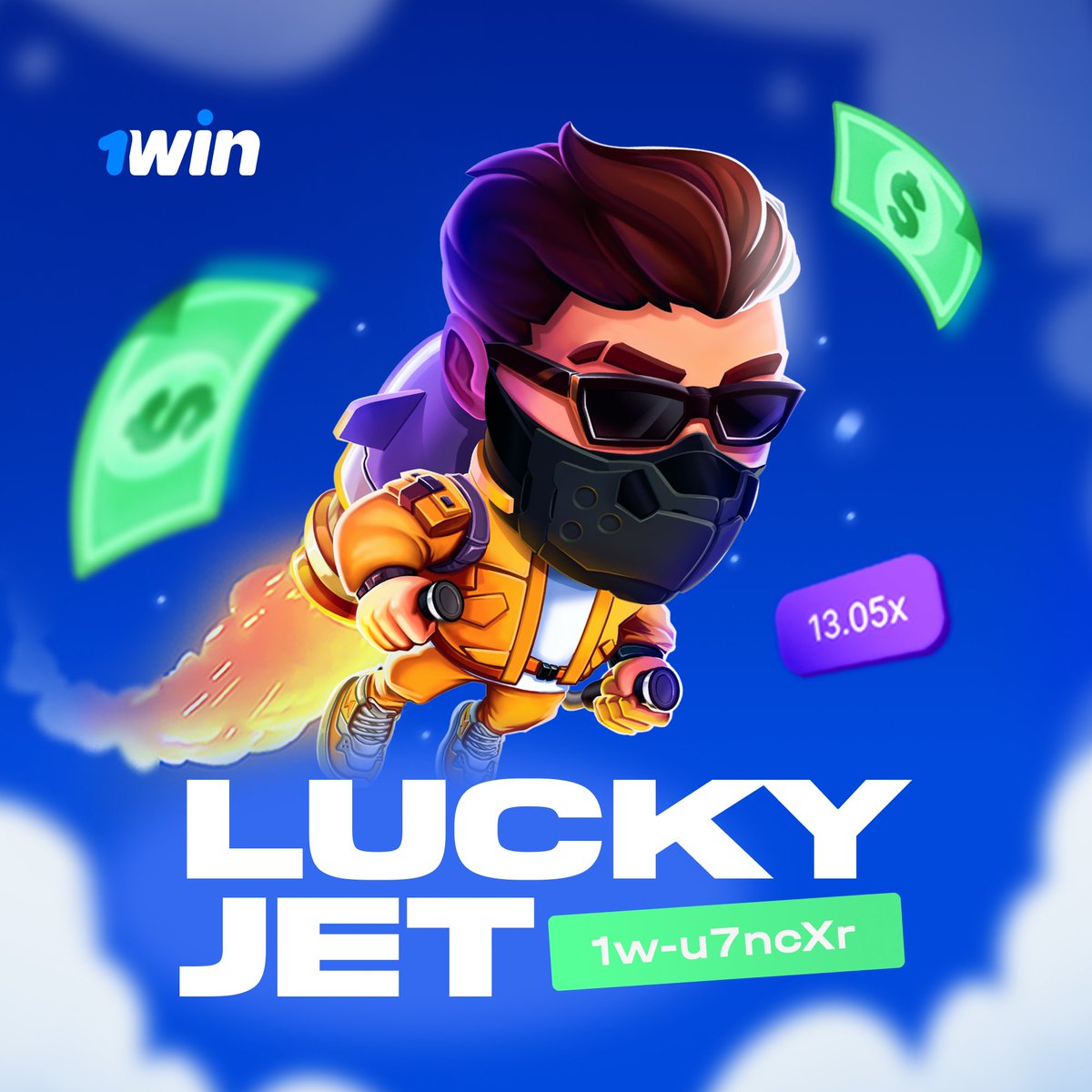 🎰Lucky Jet #giveaway! 💰Go to the official 1win website, put your code in and WIN 💸There is a limited number of activations! 📣Change your currency to USD ($) or bonus will not be credited! 🔗cutt.ly/4w96goeu | #1win | #casino | #giveaways | #LuckyJet