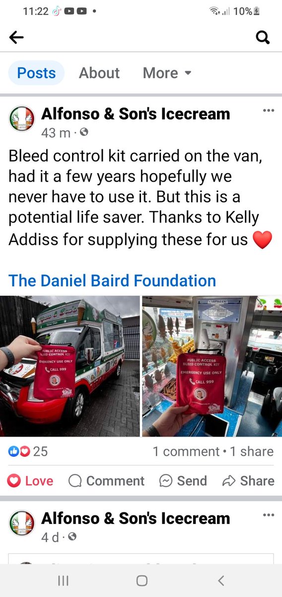 Me and @lynnebaird8 thought an ice cream van is perfect location for a kit, mobile, travelling round daily 👌 Thanks for the mention ❤ @TheDanielBaird1 @hollybaird_x @Chappers2013 @GWCHCommunity @WMFSWillenhall @WalsallPolice @BloxwichWMP