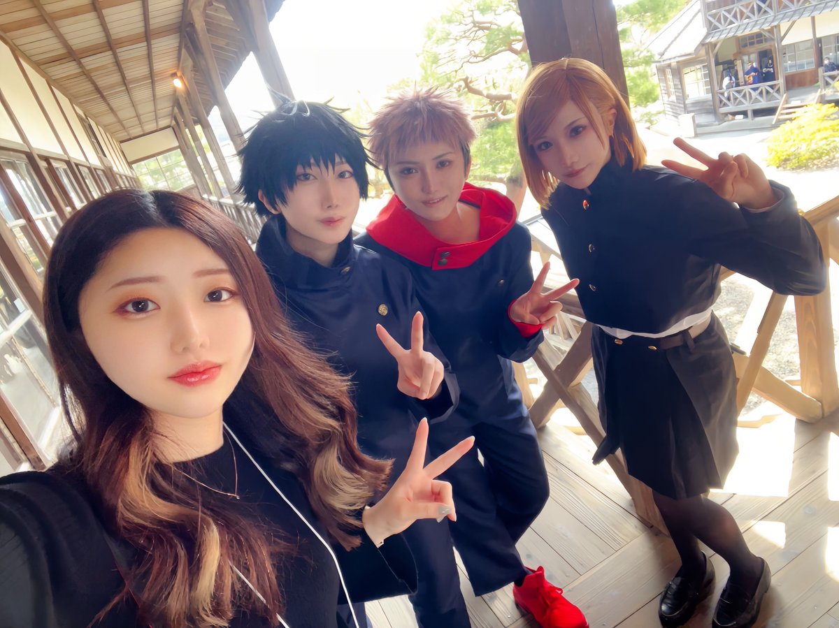 呪１年トリオ撮らせてもらったー！！
３人とも大優勝です🏆✨

今日の感想↓
虎杖…元気系わんこかわいい好き
伏黒…顔整いすぎいけめん好き
釘崎…美人すぎて惚れた好き

ありがとうございました☺️🩷
#れきこす