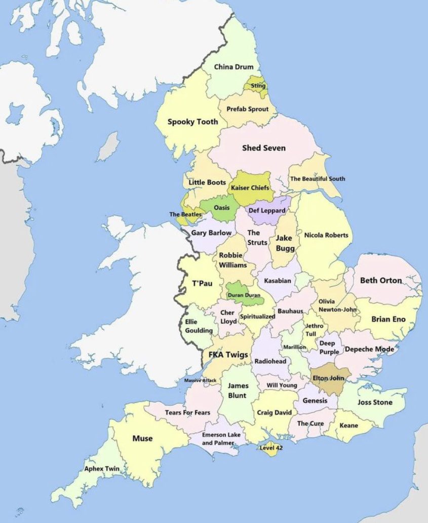 Further ideas for #stereounderground specials; we’ve done countries how about Counties? For my home county of Sussex I can think of @thecure @suedeHQ @the_levellers @thekooksmusic @keaneofficial #theordinaryboys ….
@StereoUndergrnd