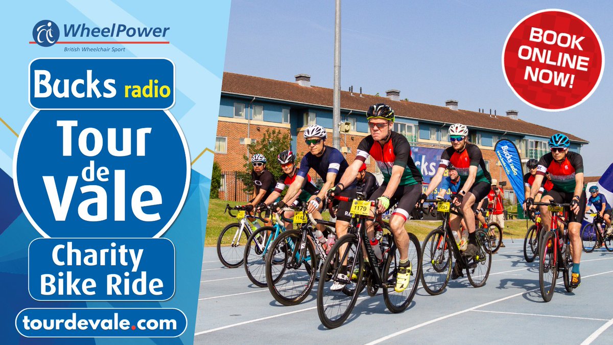 Ready, steady, and GO! 🏁 Entries for the 2024 Bucks Radio Tour de Vale are OPEN 🚴‍♀️ Join WheelPower on Sunday 9 June for Buckinghamshire biggest charity bike ride. Choose from 25, 75 & 110km routes. Get involved and SIGN UP tourdevale.com #TourdeVale #WheelPower