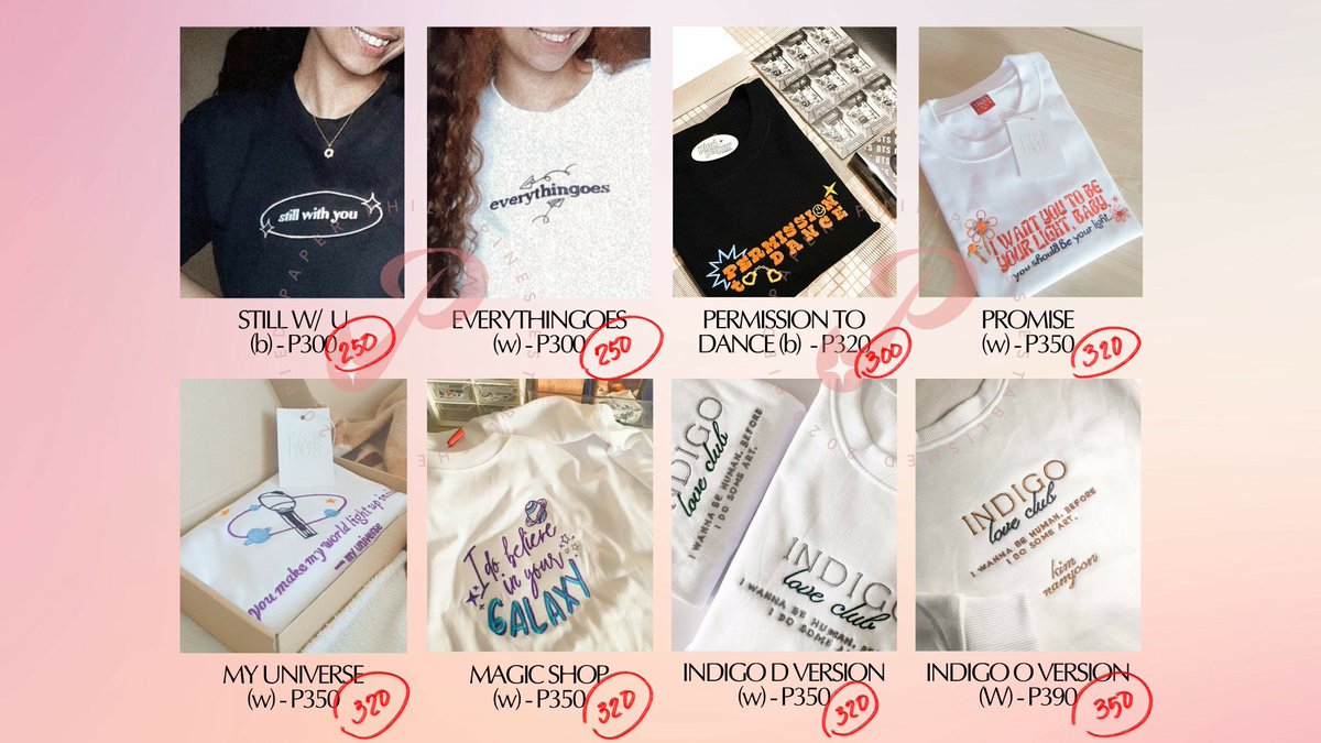 piedpaperph_'s tweet photo. a warm hug made of cloth by piedpaperph! 🫶🏻 feel the love from bangtan through these pieces for as low as 250 php!

— prices can be seen below 👇🏻
— check the thread to see the size chart
— dop: may 5, 2024

DM to order/check available sizes and colors ✨

rts are appreciated 💜 https://t.co/bxwBA6QZmR