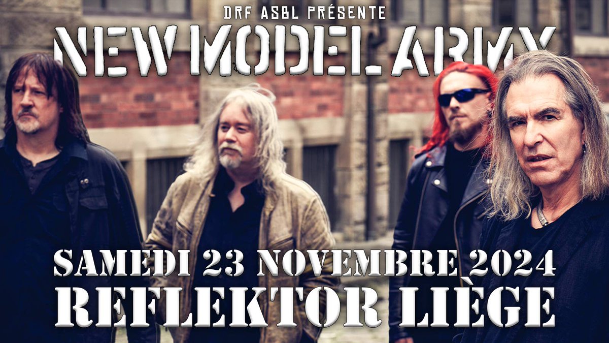 We've added another concert to the European leg of our Unbroken Part II tour, and will be playing the Reflektor in Liège on November 23! Tickets are available here: my.weezevent.com/new-model-army…