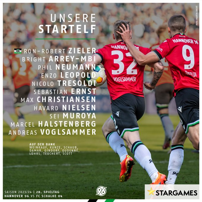 Coup d'envoi 13H30 face à @Schalke04_Fr 

Voici notre composition