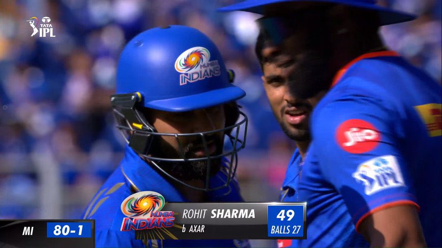 ROHIT SHARMA BOWLED FOR 49 RUNS IN JUST 27 BALLS. WELL PLAYED 🔥 #BabarAzam #Bobby #Babar #MIvsDC #DCvMI #RohitSharma #BabarAzam𓃵 #ViratKohli #Captain #PakistanCricket #LetSistersHug #selfish #famestorygr #King #T20Cricket #Shaheen #PAKvsNZ #Captaincy #INDvsENG #Rizwan #Cheating