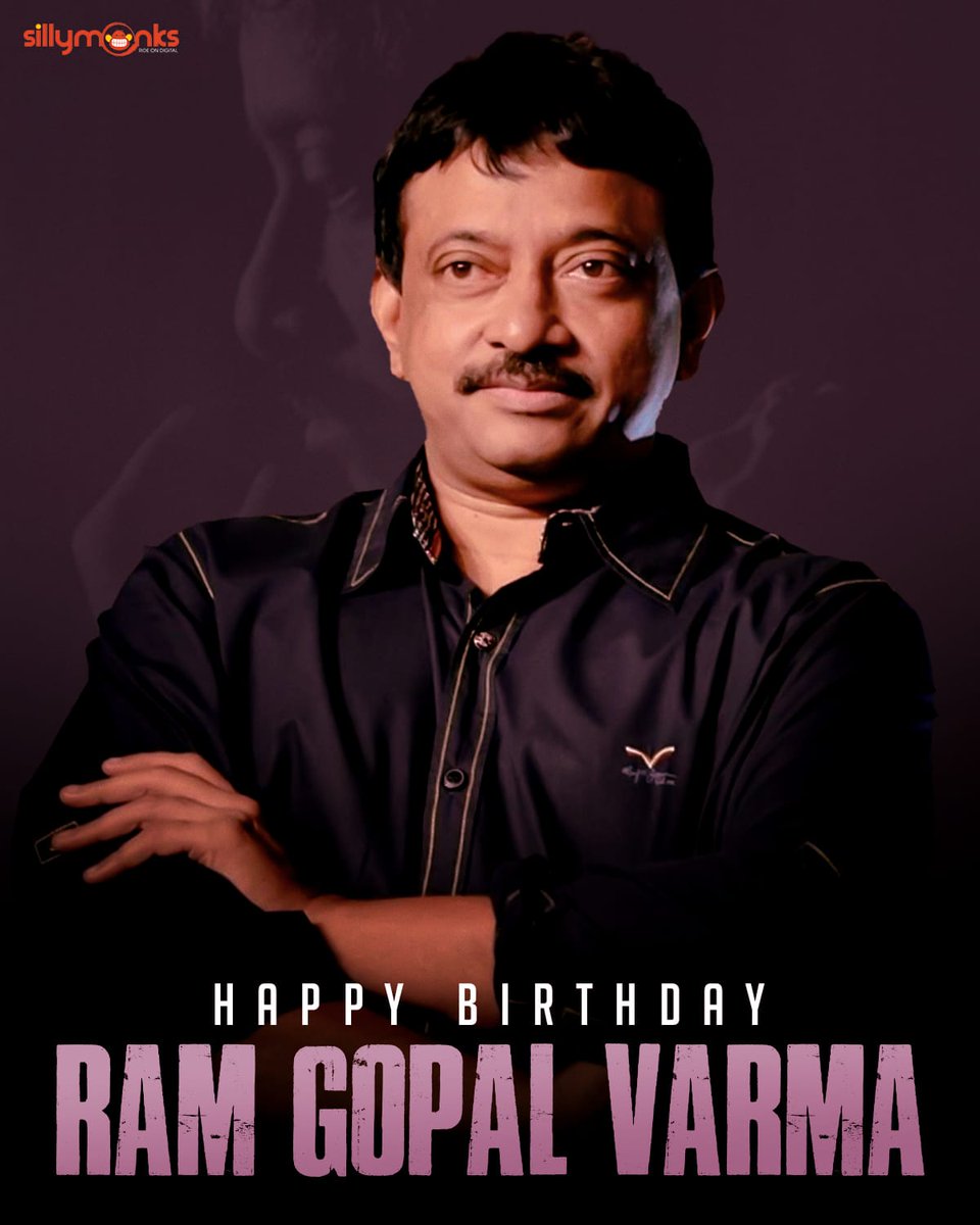 Here’s wishing the sensational & trendsetting director of Indian cinema, @RGVzoomin a happy birthday. #HBDRamGopalVarma