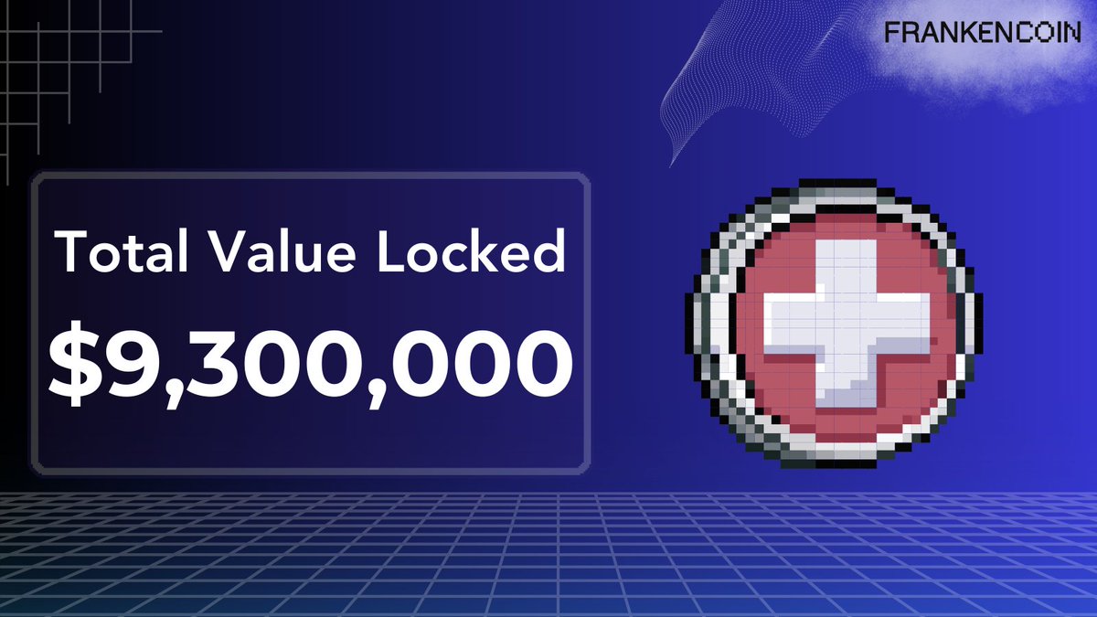 We're excited to announce that $ZCHF has reached a new all-time high with a TVL of $9.3 million!

Just a month ago, $ZCHF's TVL stood at $4 million - meaning it has more than doubled in the last 30 days

The momentum is only just getting started🚀