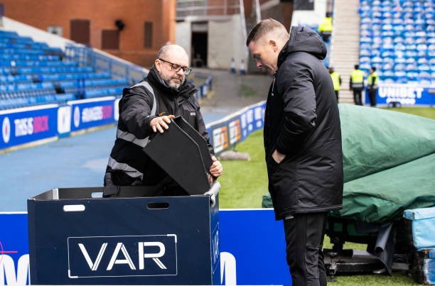 Caption: “Now remember, when we send you to the monitor, penalty to Rangers…”