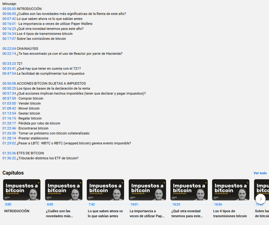 ¿Quieres saber claramente qué acceiones bitcoin están sujetas a impuestos en tu declaración de la renta?

Ve directamente al punto con el minutaje actualizado que he añadido al #L223 con <a href="/jabravo/">José Antonio Bravo Mateu</a> ⤵

🟡 youtu.be/409BV4gVu3I