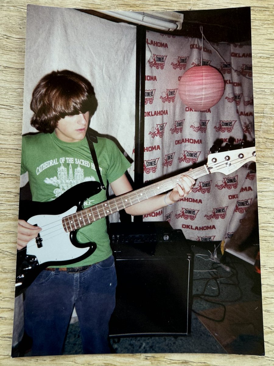 2002. Hermitage, TN. My mom's garage. 15yo. First bass. Learning to play. About a month before we went to Memphis to start the first EP.