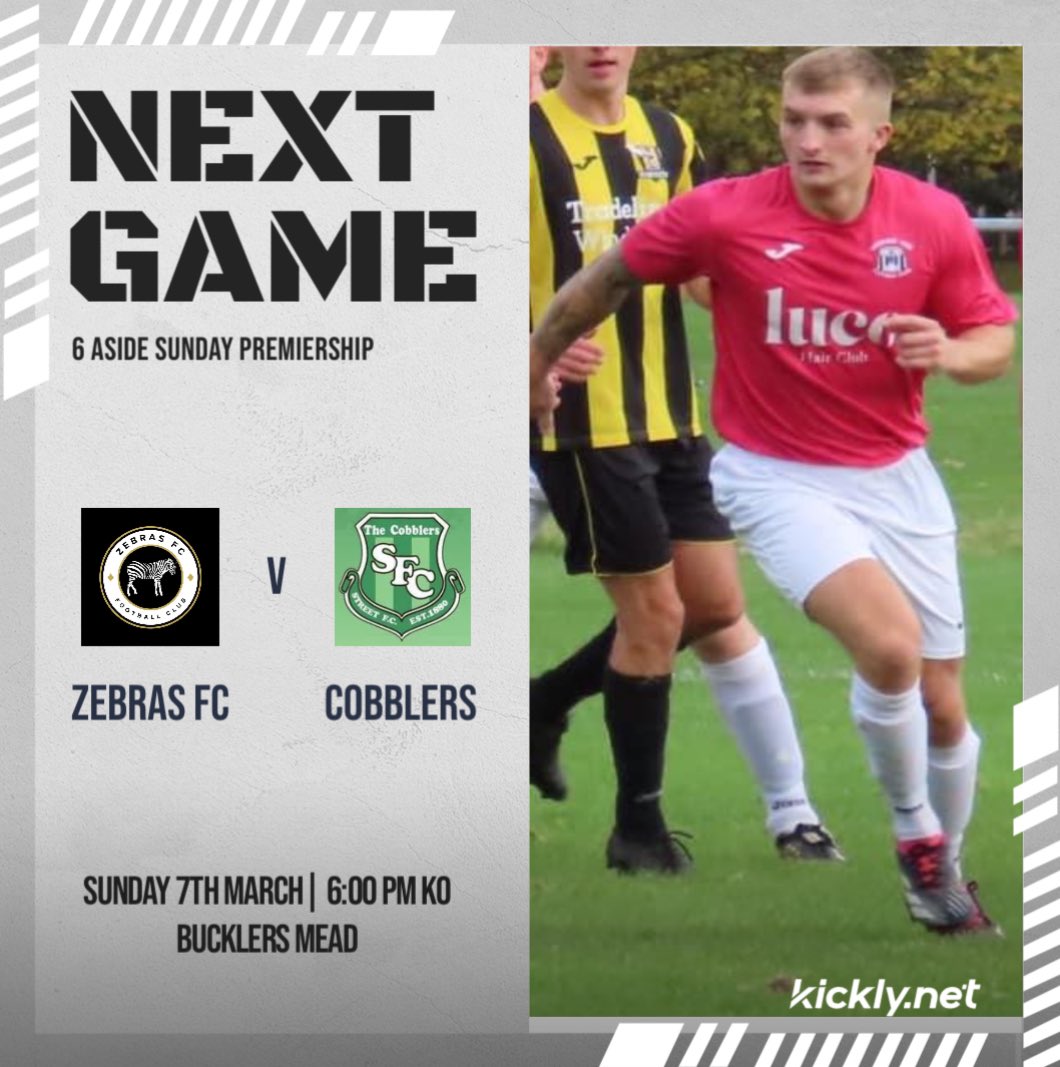 HERE WE GO!!🦓🦓

Final Match day of the season as we face Cobblers in the biggest game in 6 aside history🦓🦓

Cobblers need to beat Zebras by 3 or more goals to clinch the title🦓🦓

This is a game you can not miss so stay tuned🦓🦓

UTFZ🦓🦓