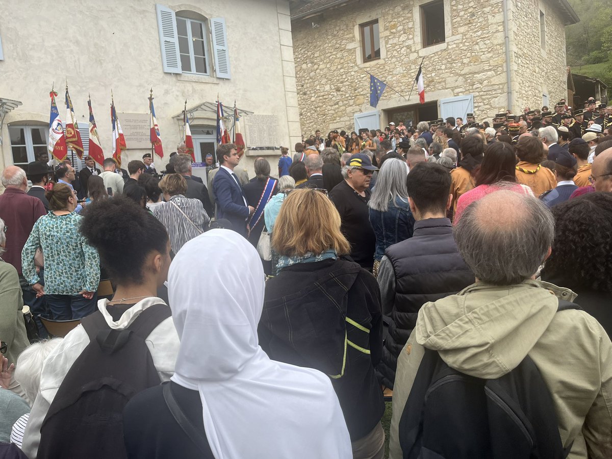 Heureux de voir beaucoup de jeunes aujourd’hui à #Izieu