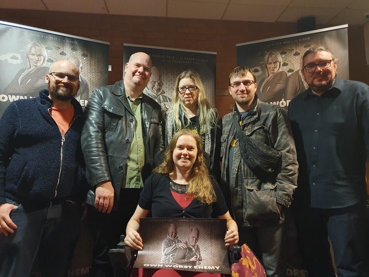 Congratulations <a href="/MikeBaughan/">Mike Baughan</a> <a href="/Philm_Maker/">Philip Pugh (Filmmaker) #SupportIndieFilm</a> <a href="/nigeldaveyfilms/">NIGEL DAVEY Film Maker</a> <a href="/OliverPhelps/">Oliver Phelps</a> <a href="/James_Phelps/">James Phelps</a>  on <a href="/OwnWorstEnemyUK/">‘Own Worst Enemy’ Feature Film #SupportIndieFilm</a>.  We had a fantastic time at the premiere last night :)