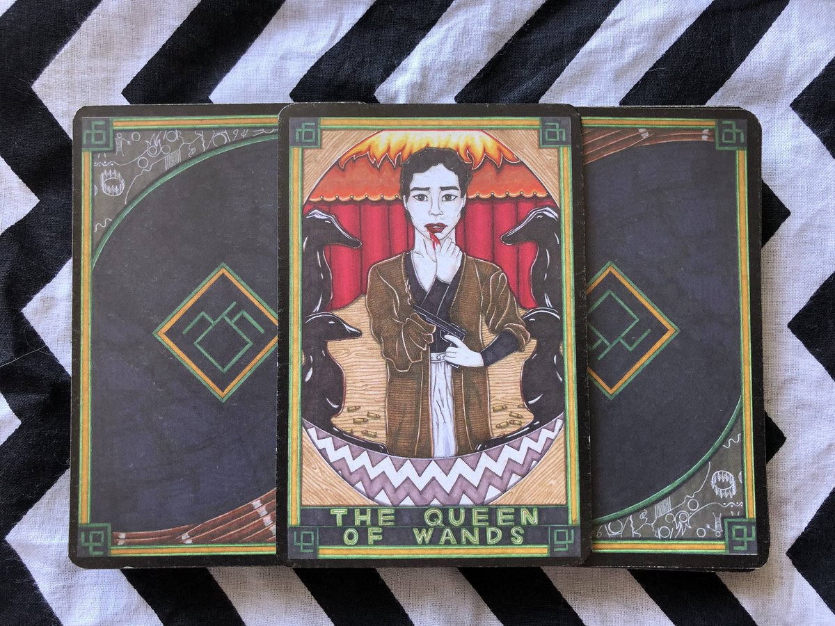 Queen of Wands aka Josie. It’s time to put on your favourite lipstick and bring a little glamour into the world. Use today as an opportunity to inspire others to shine and realise that a little quiet confidence can take you far.#TwinPeaks