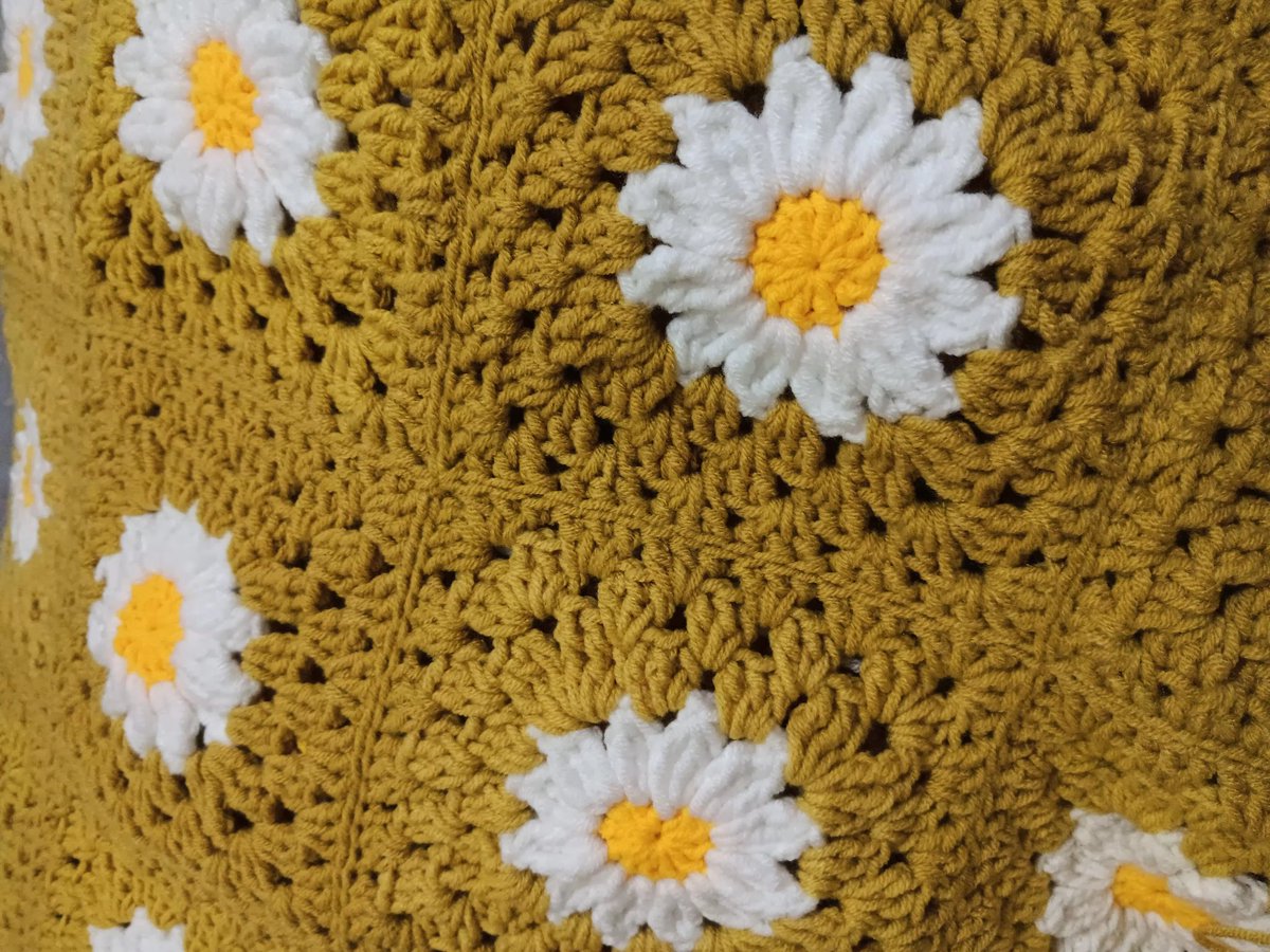 Seru juga ternyata,
Setelah maju mundur ragu mau mulai nya.

#crochet #grannysquare #daisy #merajut #nguwelbenang #larasnguwalnguwel