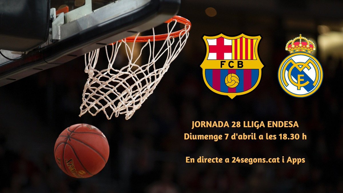 Tarda de clàssic al Palau 🔵🔴

🏀 A les 18.15h comencem la transmissió del <a href="/FCBbasket/">Barça Basket</a> 🆚 <a href="/RMbasket/">RealMadridBaloncesto</a> (matx a les 18.30h)

🎙️Narració de <a href="/termens87/">Roger Mateu Termens</a> i comentaris de <a href="/carlesfcb/">Carles</a> i <a href="/PereBonetLluch/">Pere</a> 

📻 Apps/web (24segons.cat) 

👉 Triple bot
👉 Rdp post sencera de Grimau