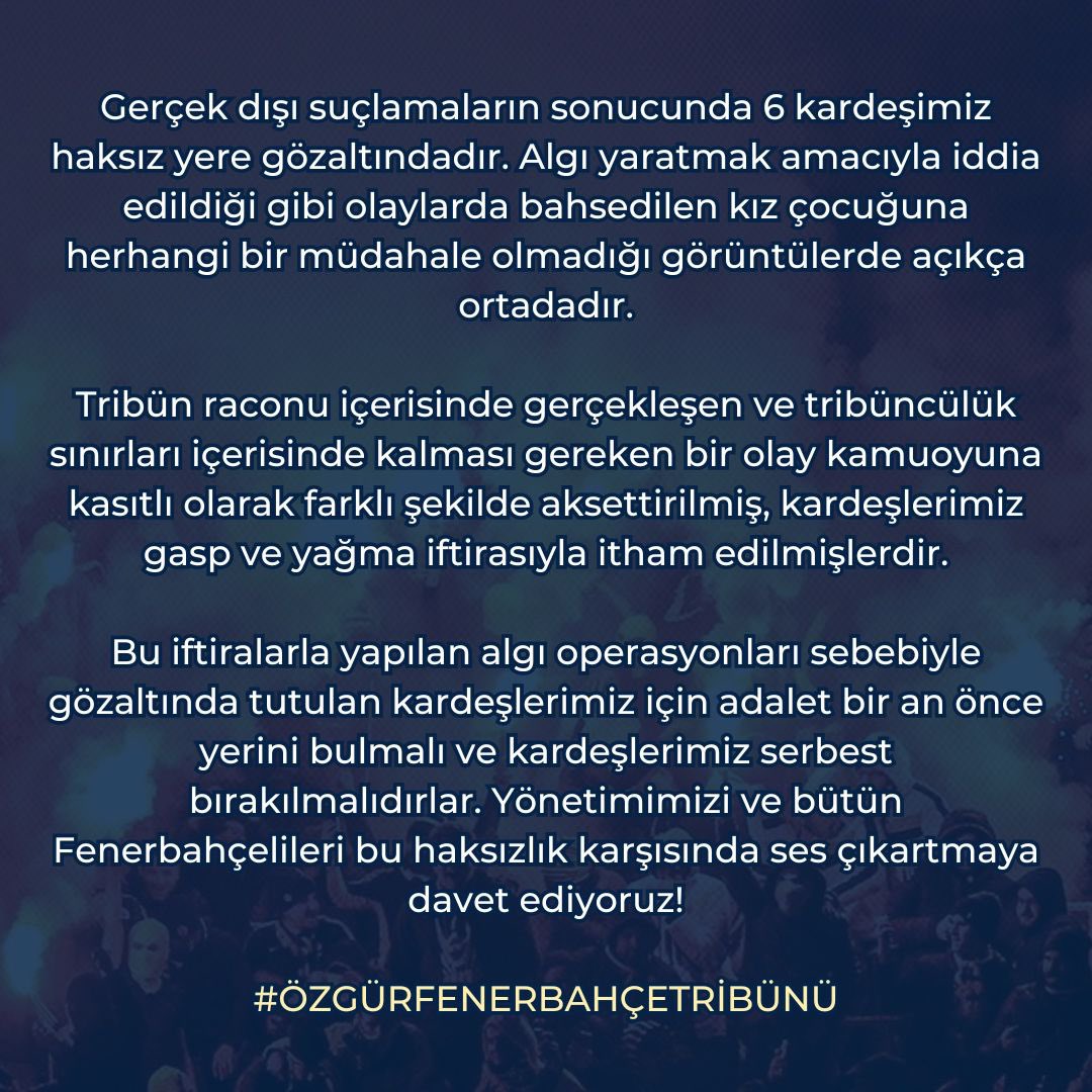 #ÖzgürFenerbahçeTribünü