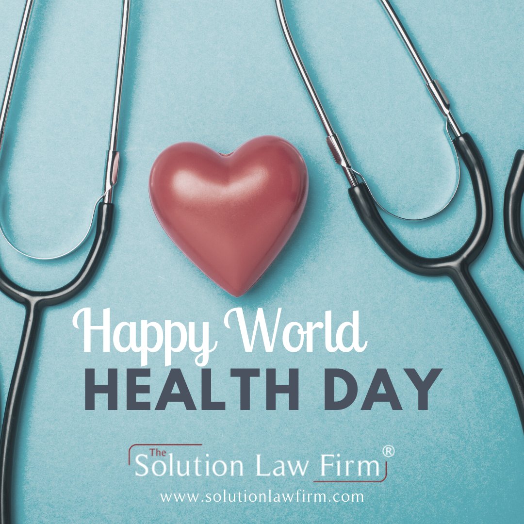 One of the most important things we have to take care of is our health, let’s use this post as a reminder.

#worldhealthday #health #takecareofyourhealth #estateplanning #thesolutionlawfirm