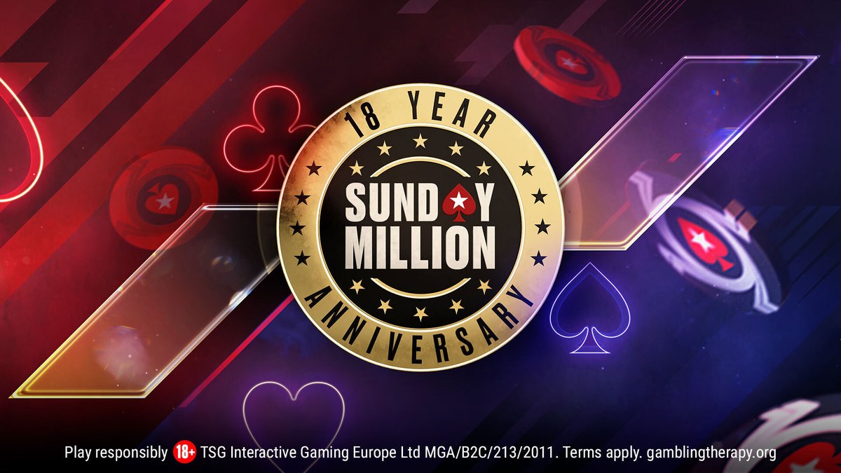 So many Mega Satellites to today's $8m Gtd #SundayMillionAnniversary, with thousands of seats to be won. ⏰16:30 CET: $22 - 200 seats ⏰17:30: $11 - 400 ⏰18:30: $22 - 500 ⏰19:30: $11 - 300 ⏰20:30: $22 - 150 ⏰21:30: $11 - 200 Satellites start from just $0.55.