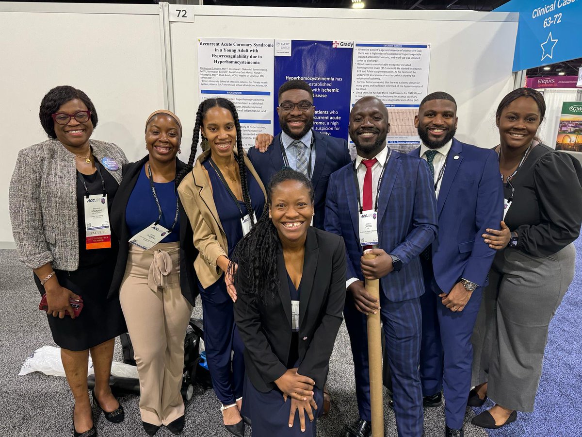 Day 1 at #ACC24 with my superstar #ORG #mentees They are #TheFutureofCardiology #ACCDiversity #ACCIMProgram @ACCinTouch @ABCardio1 #ChooseCardiology #RepresentationMatters