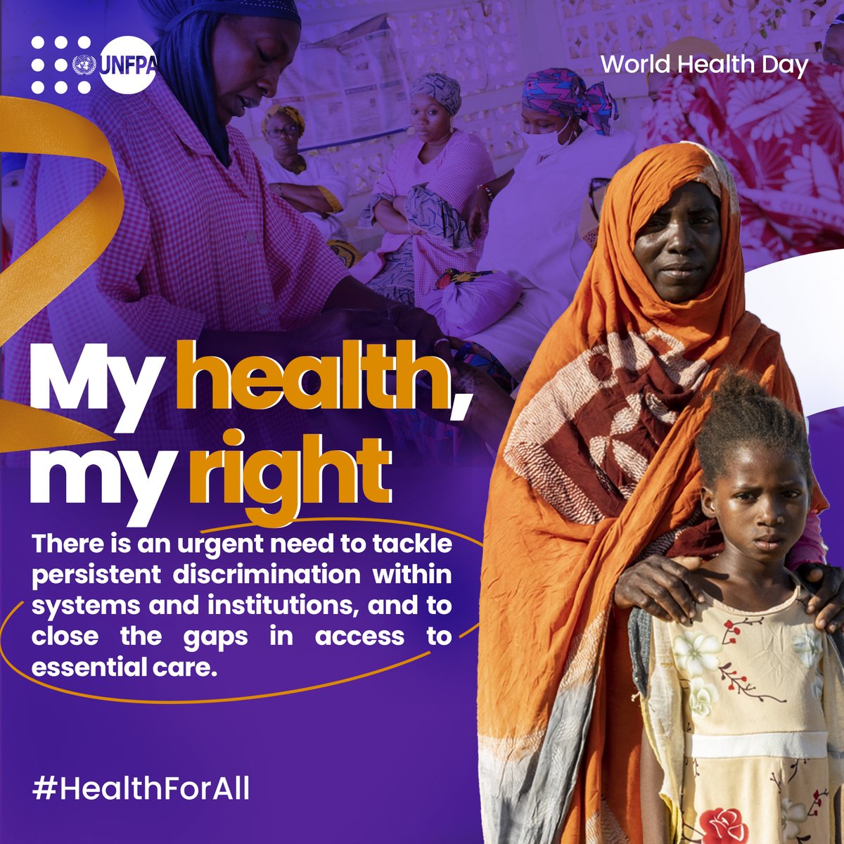 🚨 La race, l’origine ou la différence ne devraient pas constituer un obstacle pour jouir de ses droits ⚖️. 🚨 Race, origin or difference should not be an obstacle to enjoying one's rights ⚖️. #HealthForAll #SantePourTous