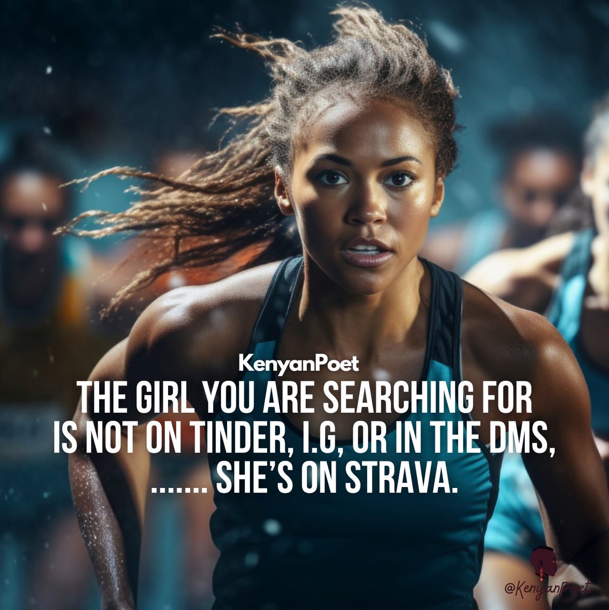 I'm finding muses for my quotes everywhere. This latest one was prompted by a discussion with some of my single friends who don't run & who keep asking 'Where have all the good men/women gone?' and I say @strava !! #Running #Cycling #Jogging #Hiking