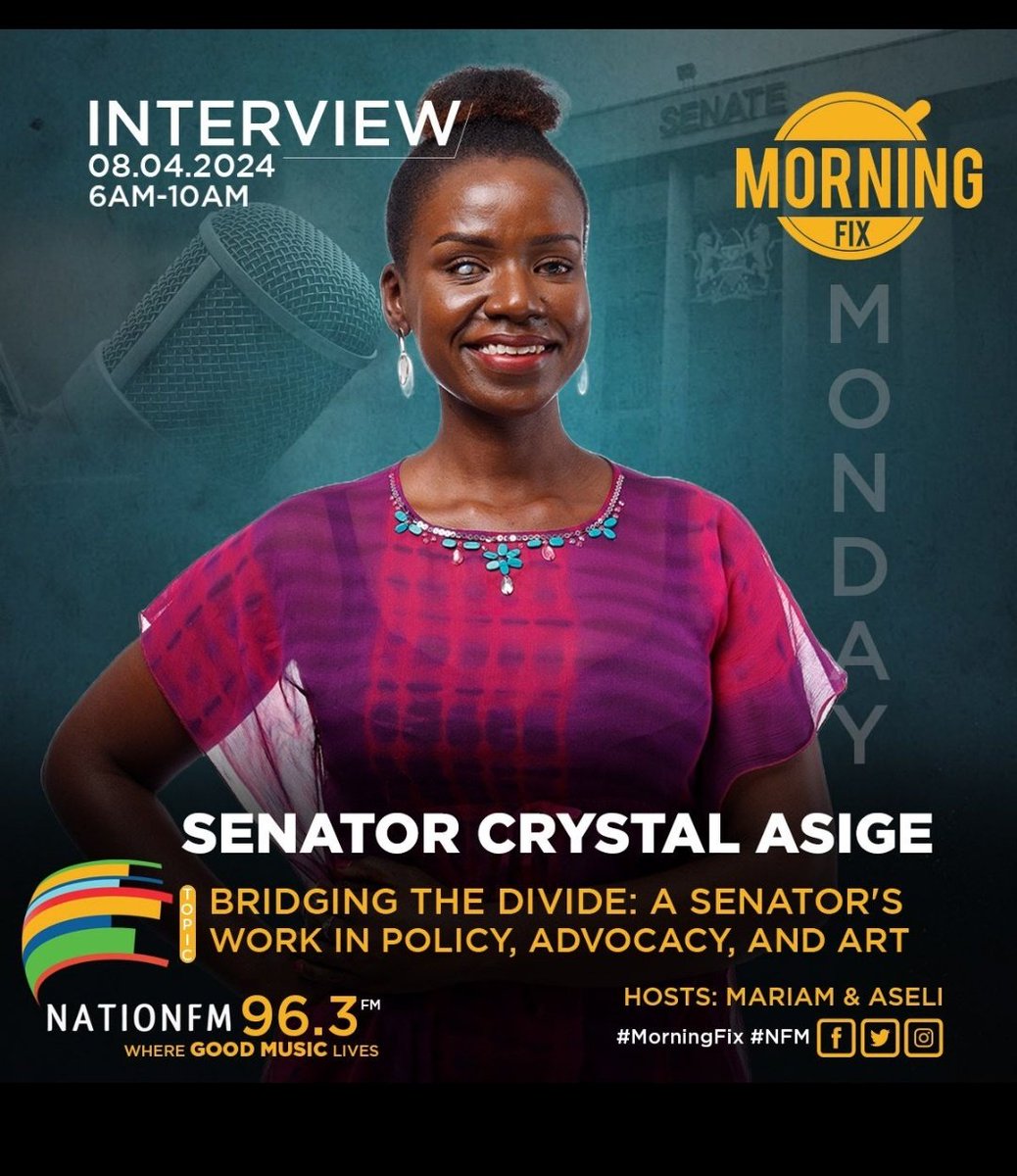 Now you know where to tune in,be part of this breakfast conversation @NationFmKE