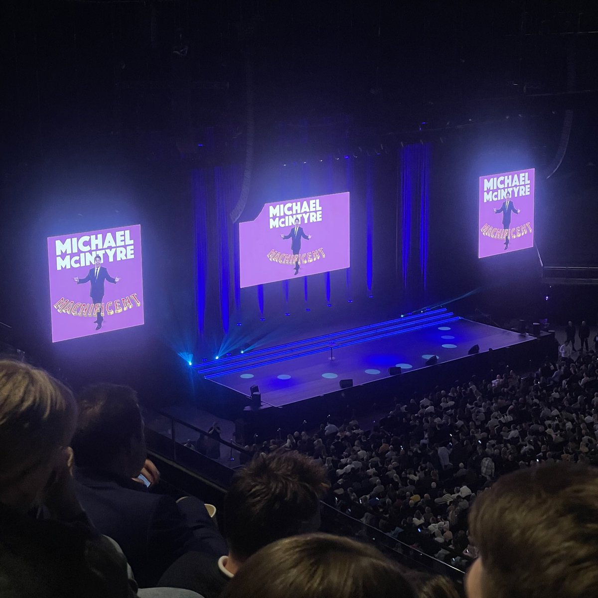 Had such a great time last night at the O2 watching the Michael McIntyre World Tour show. We were both crying with laughter 🤣 throughout & Jake Lambert was also great as the support act 👌🏻x #michaelmcintyre #o2 #london #comedy