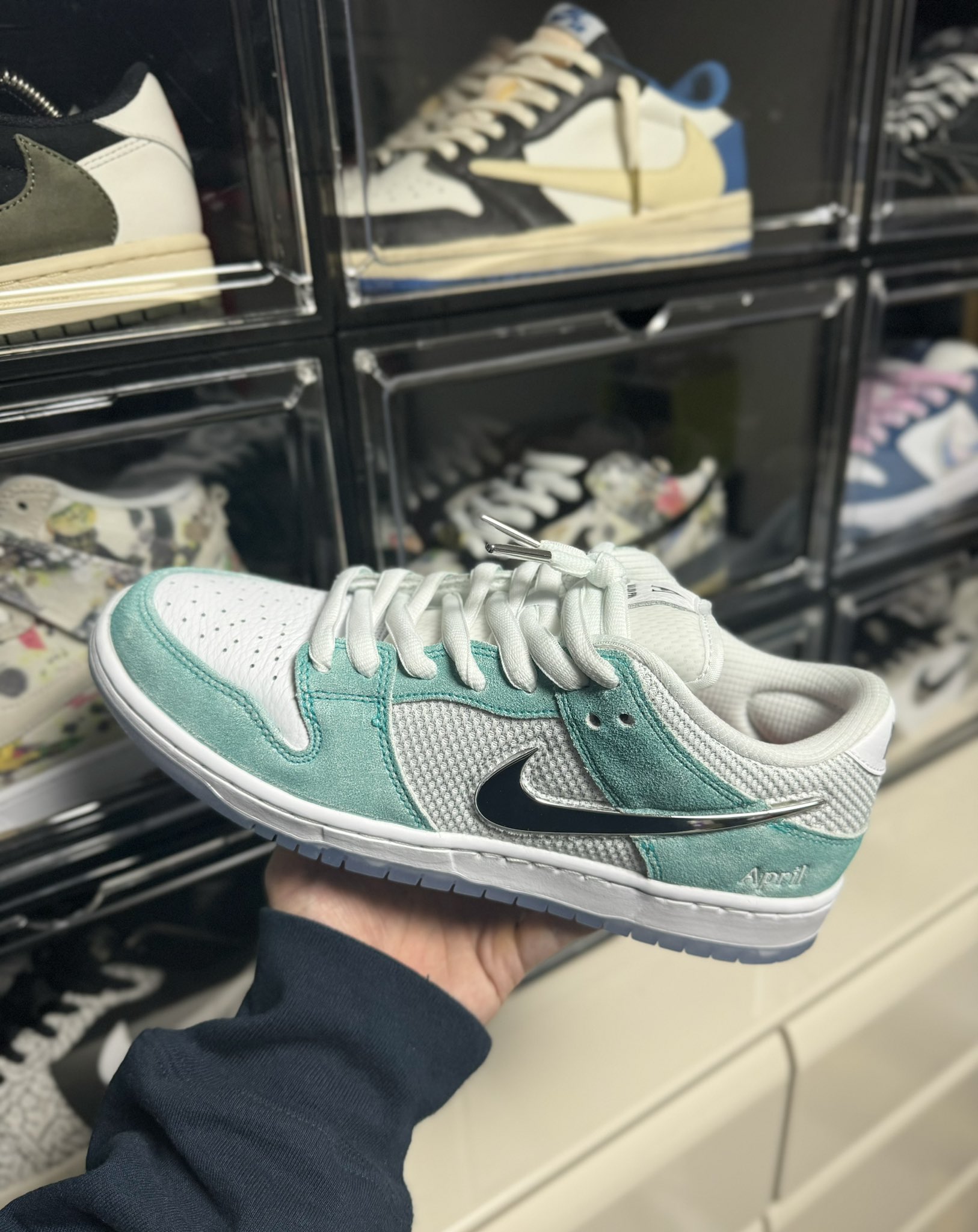 April Nike スニーカー ミントグリーン Size 11 - Nike SB Dunk Low x April Skateboards Turbo Green