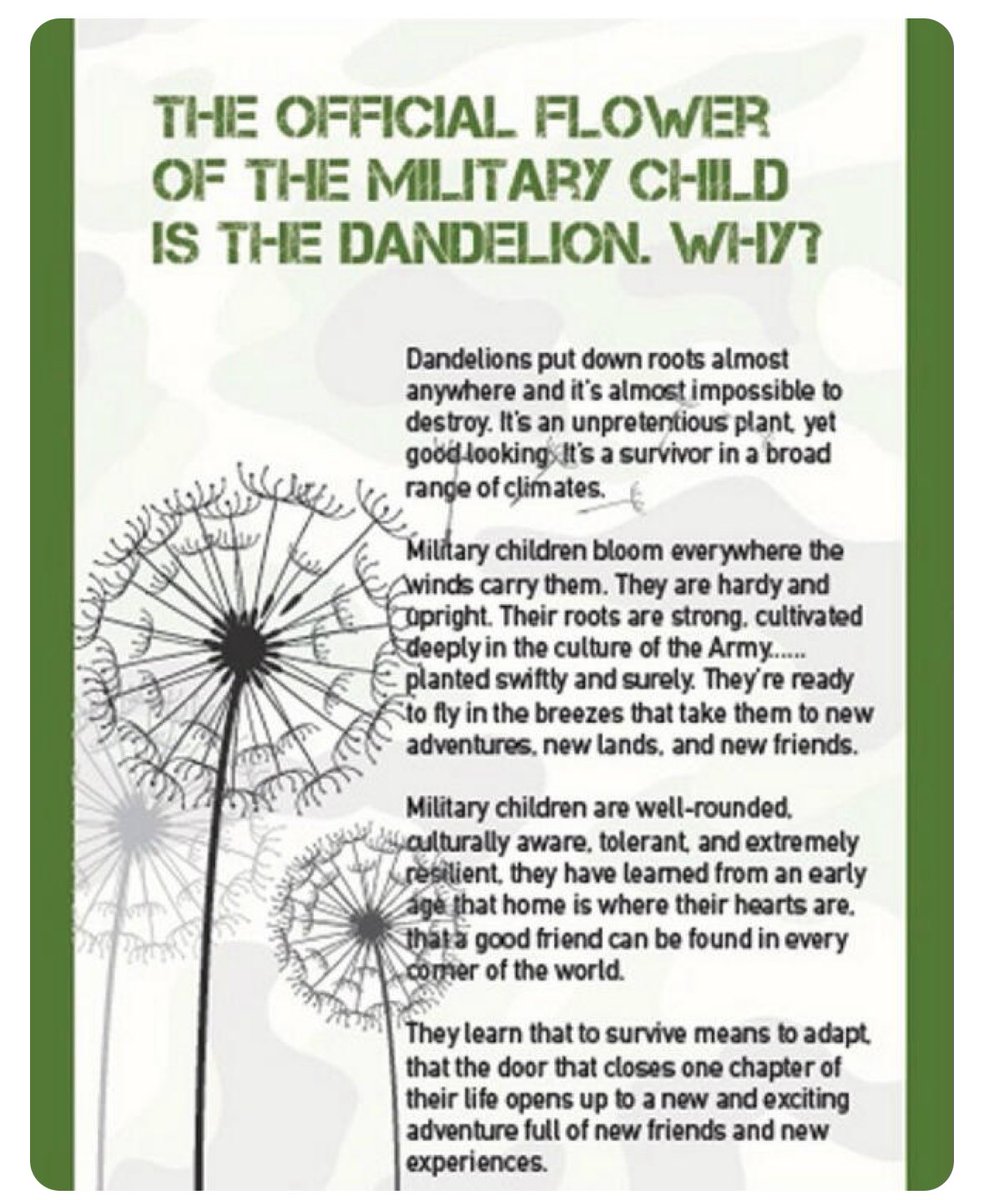 Recognising our Military children,
their resilience to change, perseverance to keep developing and adaptability as they get to know new people and places 
#MOTMC 
#TeamELC