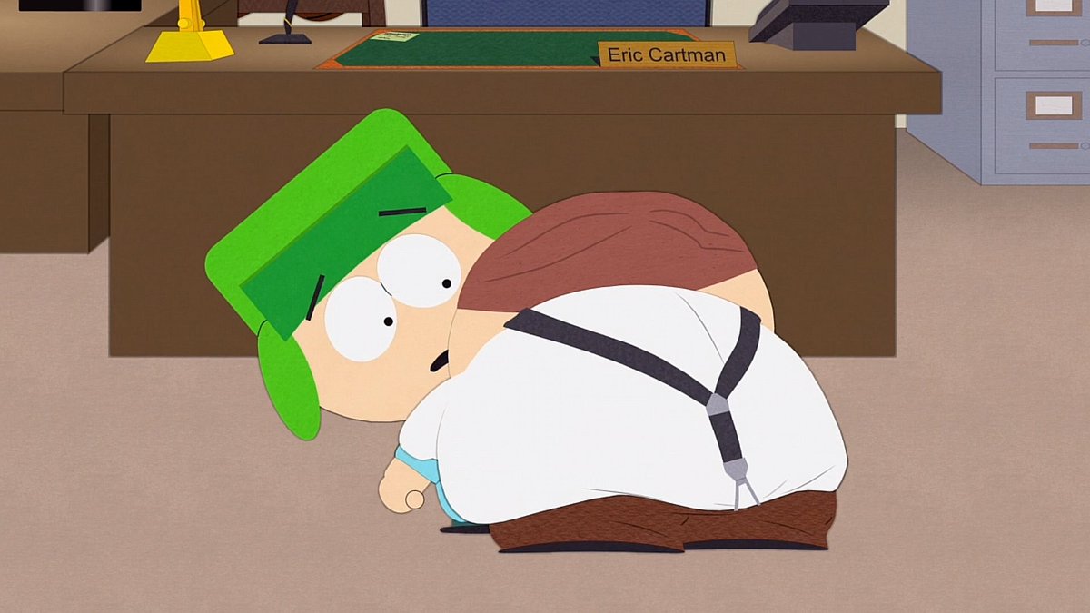 kkymancanon's tweet photo. Whenever Cartman hugs Kyle, Kyle doesn't push him away or doesn’t seem mad. Just that stupid look on his face. #sptwt #kyman https://t.co/q3OKp6hJdH