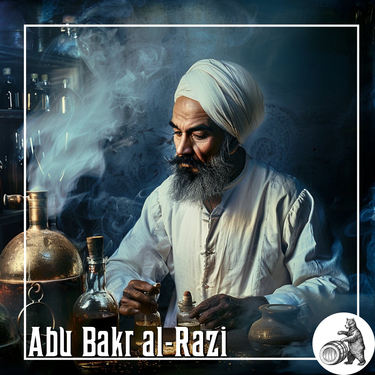 Discover the legacy of 'Abū Bakr Muḥammad ibn Zakaryā ar-Rāzī', a pioneer in medicine and distillation. #AbuBakrAlRazi Join us at our Tasting Room: Thu-Sat 12-6pm, Sun 12-5pm. For Mon-Wed, please call ahead for appointments.#LocalFlavor #CraftDistillery #TastingRoom