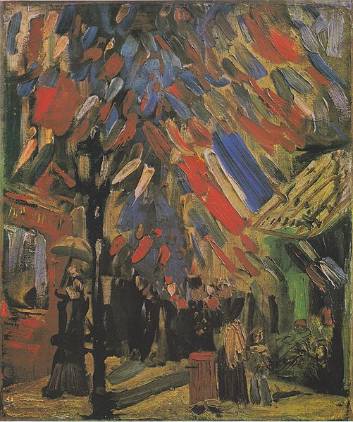 Vincent van Gogh 
The Fourteenth of July Celebration in Paris, 1886