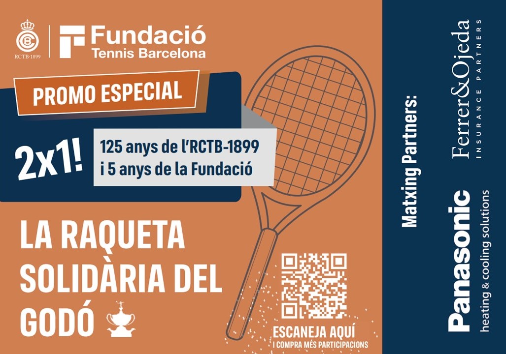 🎟️ Promoció especial del sorteig de La Raqueta Solidària per a socis i sòcies @FundacioRCTB ➡️ rctb1899.es/ca/noticies/pr…