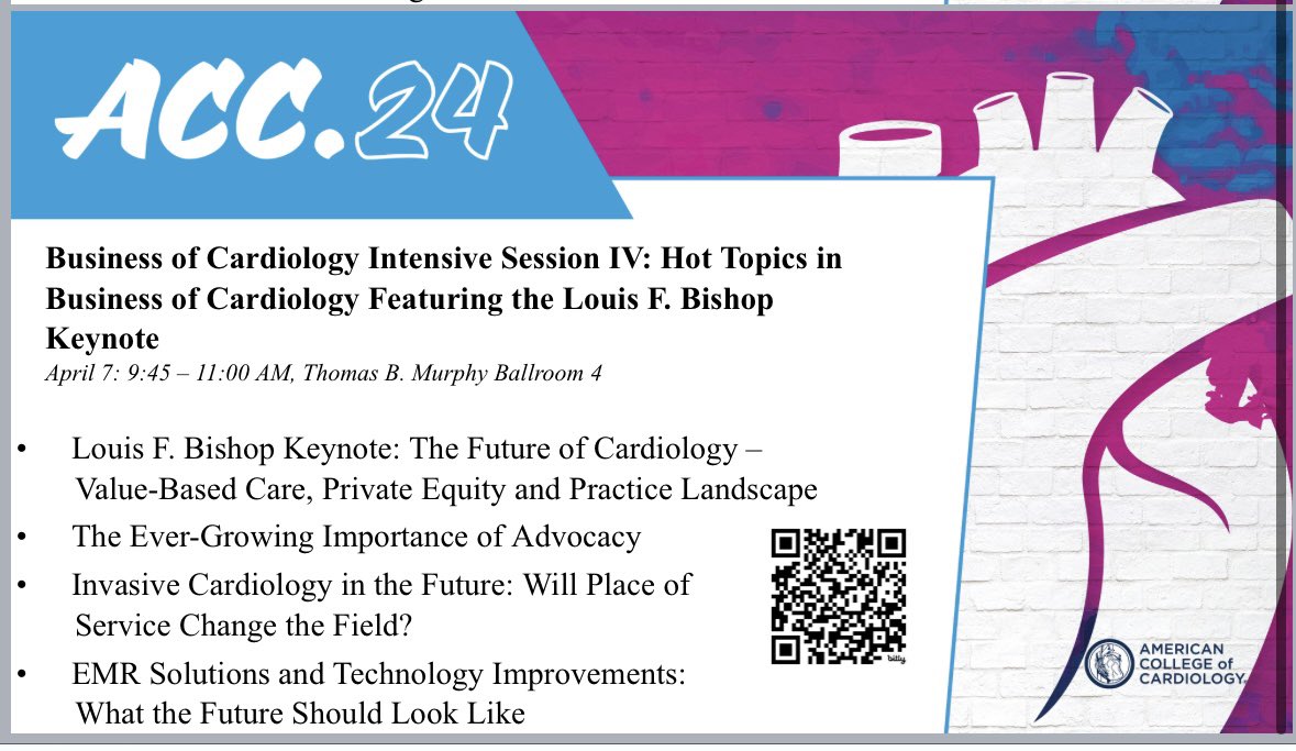 Starting at 8 AM is part 2 of the #Business Intensive. Join us!! @tygluckman @MedAxiom My hero and mentor Jerry Blackwell is giving a keynote you will not want to miss! Also: if you think you’re there go up one MORE spiral staircase… #ACC24 #ACCCVManage