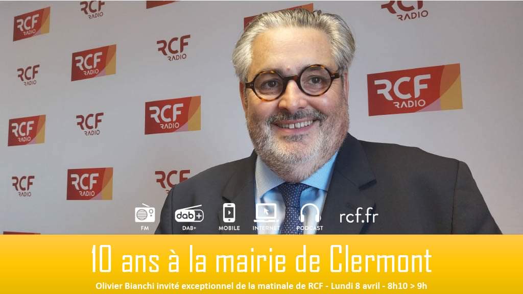 RCF puy-de-dôme (@rcfpuydedome) on Twitter photo Durant une heure ce lundi 8 avril, le maire de <a href="/ClermontFd/">Clermont-Ferrand</a>, <a href="/olivierbianchi1/">Olivier Bianchi</a> répondra aux questions de notre rédaction, à l'occasion du 10e anniversaire de son élection à la mairie. Rendez-vous demain entre 8h10 et 9h sur les antennes de RCF en Auvergne et rcf.fr Durant une heure ce lundi 8 avril, le maire de <a href="/ClermontFd/">Clermont-Ferrand</a>, <a href="/olivierbianchi1/">Olivier Bianchi</a> répondra aux questions de notre rédaction, à l'occasion du 10e anniversaire de son élection à la mairie. Rendez-vous demain entre 8h10 et 9h sur les antennes de RCF en Auvergne et rcf.fr