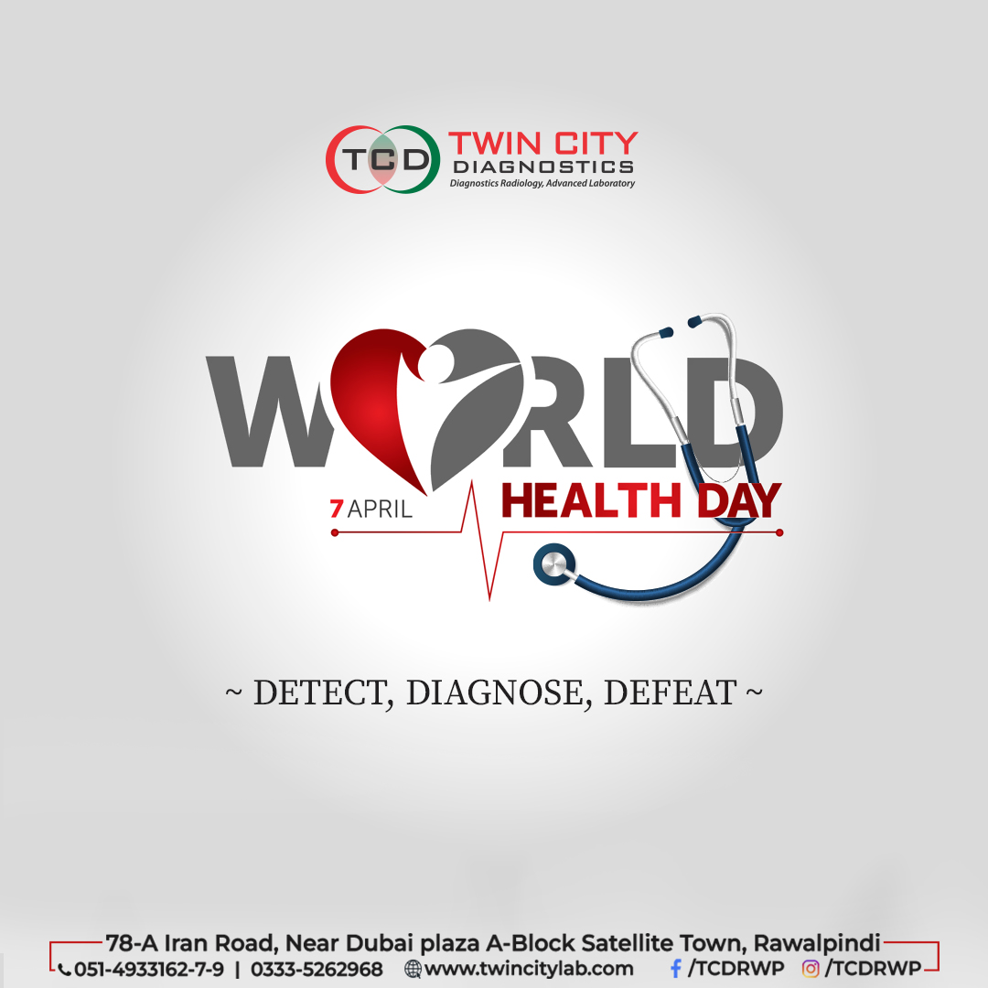 We never value our health until we lose it. Don’t let that happen and take care of your wellness. Happy World Health Day

#worldhealthday #savenature #selfcare #wellnessjourney #enhancingwellbeing #staystrong #twincitydiagnostics #hospital