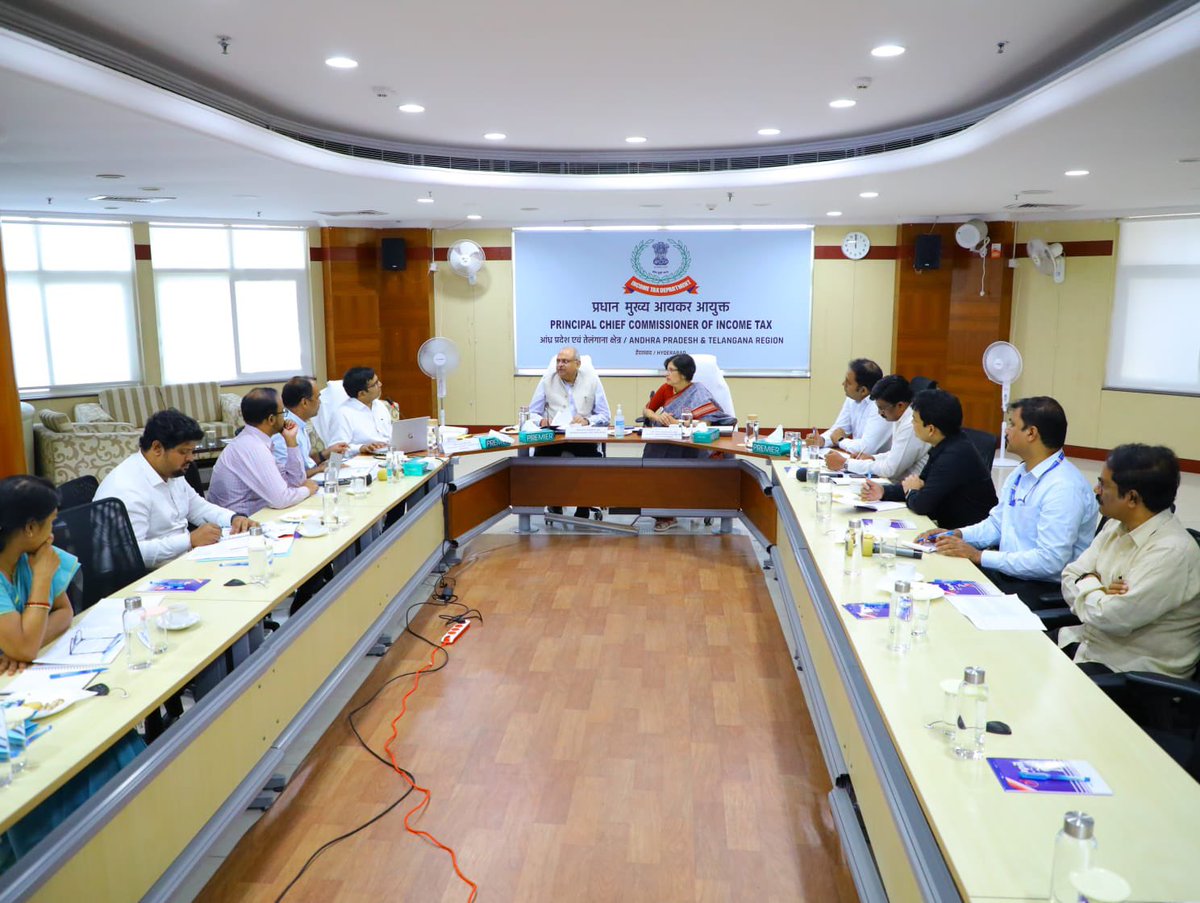 On 05.04.2024 ‘Rajbhasha Sahayika’ - a book on Standard formats & Notings in the office of Pr.CCIT, Andhra Pradesh and Telangana, Hyderabad was released by Shri Ravi Agrawal,Hon’ble Member (Admin)CBDT, New Delhi in the presence of Smt Mitali Madhusmita,Pr.CCIT,AP&TS.