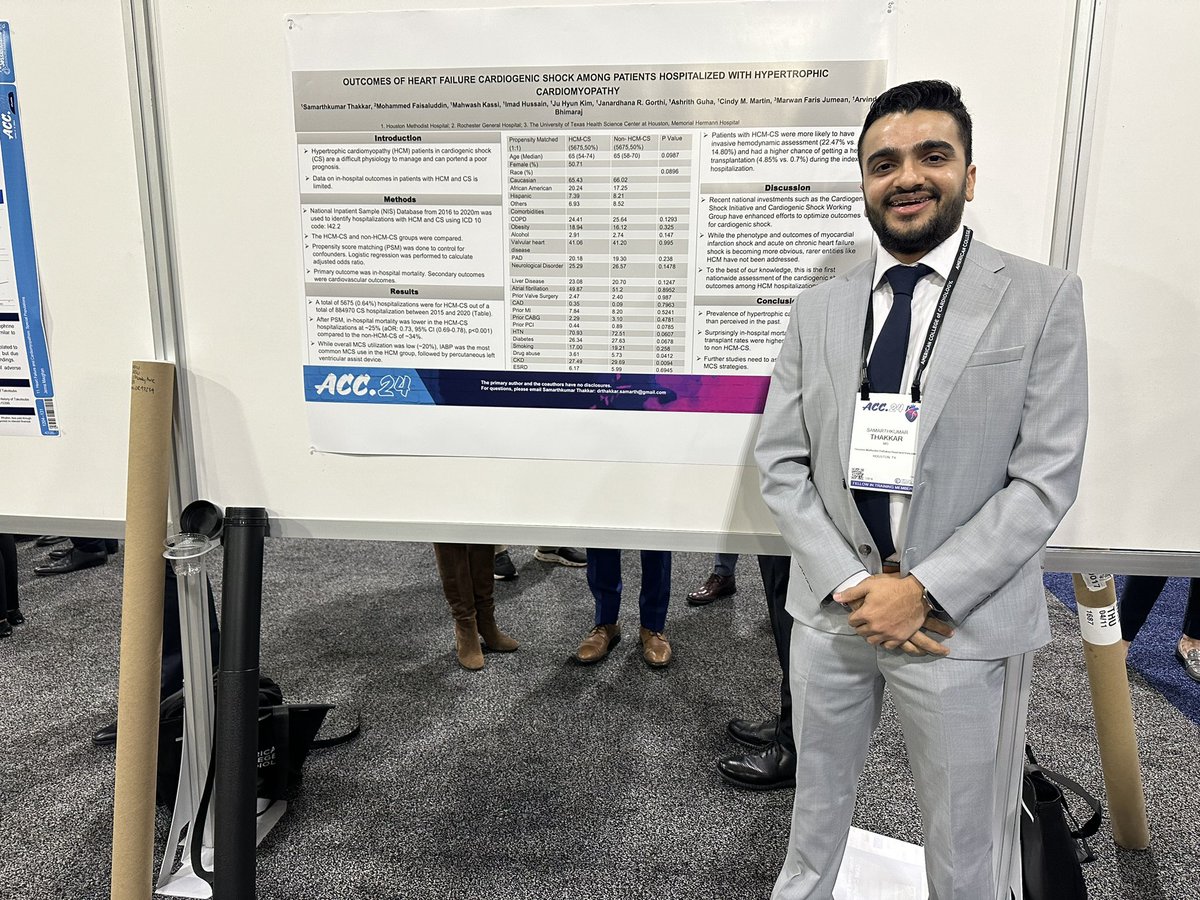 So very proud of our @HMHCardioFellow presenting their remarkable work at #ACC24! 👏 to @SammourMD @sitagarapati @thakkar_samarth #ACCFIT #Cardiotwitter