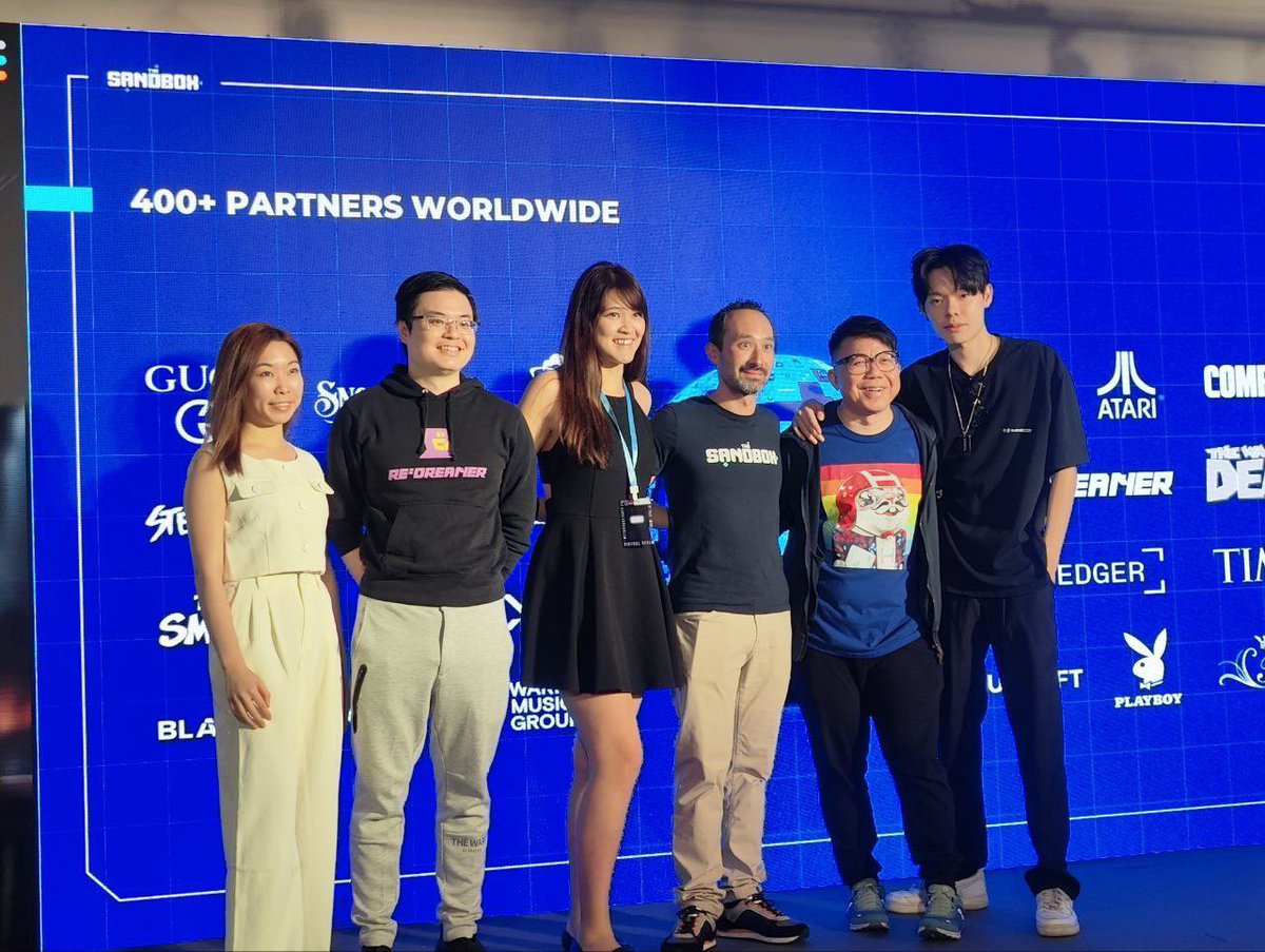 We 💙 our partners at @thesandboxgame Web3 Gaming Expo: @Hanjintan @erm_labs @REDREAMER_Lab @BlockTempo