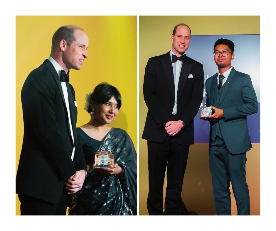 Congratulations 👏👏👏 Nafira Nayeem Ahmed and Shamim Ahmed Mridha received the UK Legacy Award for their contributions to social and climate actions in Bangladesh, among twenty other inspiring young activists from across the world.