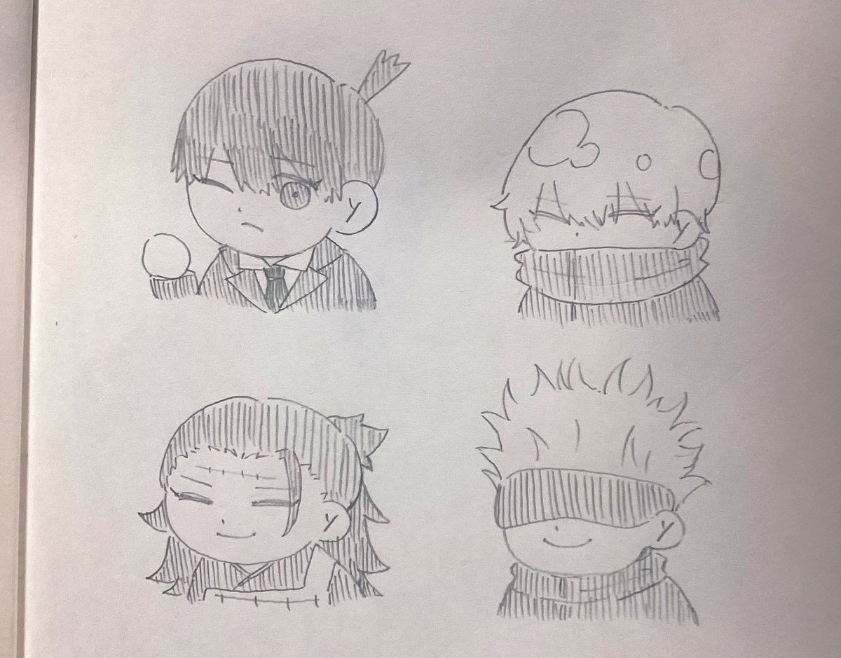 突然ですが私の弟(現高一)が描いた二次創作ミニキャラが可愛すぎるから見てください。天才かよ弟、、、アイコンにさせてくれ 