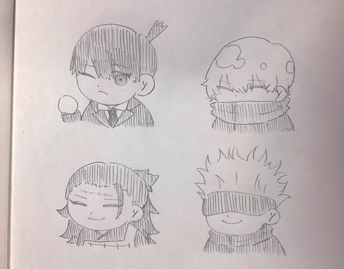 突然ですが私の弟(現高一)が描いた二次創作ミニキャラが可愛すぎるから見てください。天才かよ弟、、、アイコンにさせてくれ 