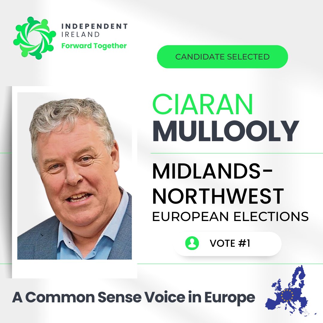 The very best of luck to our European Candidate @ciaranmullooly as he starts his campaign for Midlands-Northwest. He will be joined by TD Michael Fitzmaurice on the campaign trail today who had this to say about Ciaran's candidacy: 'His dedication to and understanding of the…