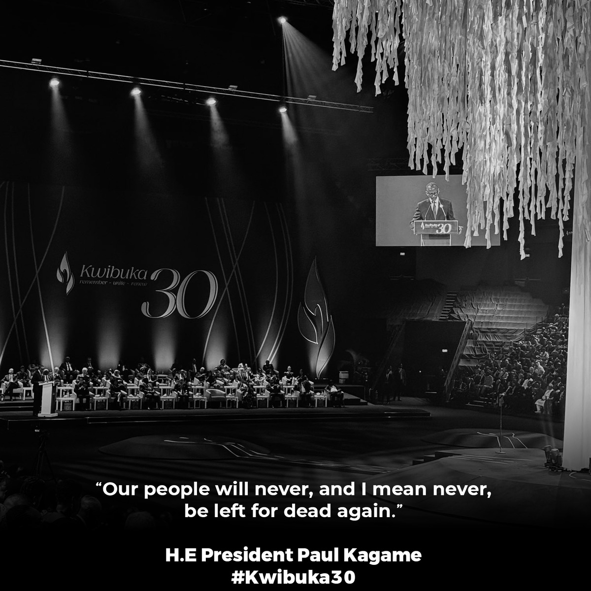 klod_rw's tweet photo. #Kwibuka30   - H.E President @PaulKagame https://t.co/AulpDtQba3